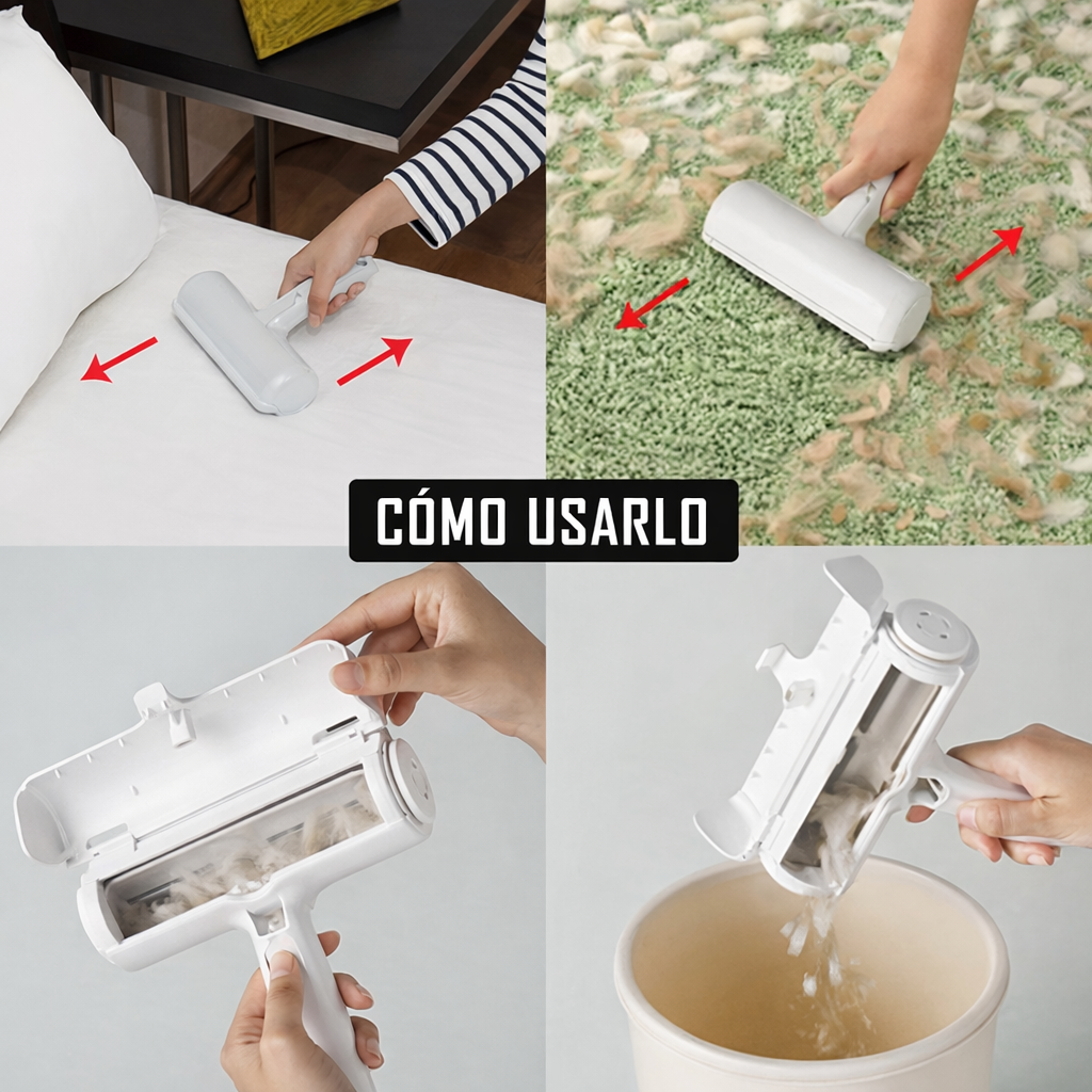 Rodillo Quita Pelos Profesional Autolimpiable